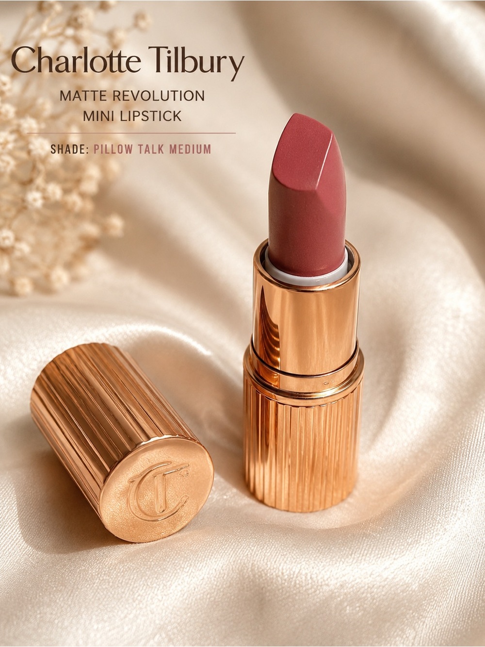 Charlotte Tilbury Mini Matte Revolution Lipstick – Pillow Talk Medium